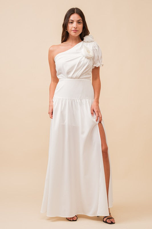 Mayra one shoulder maxi dress